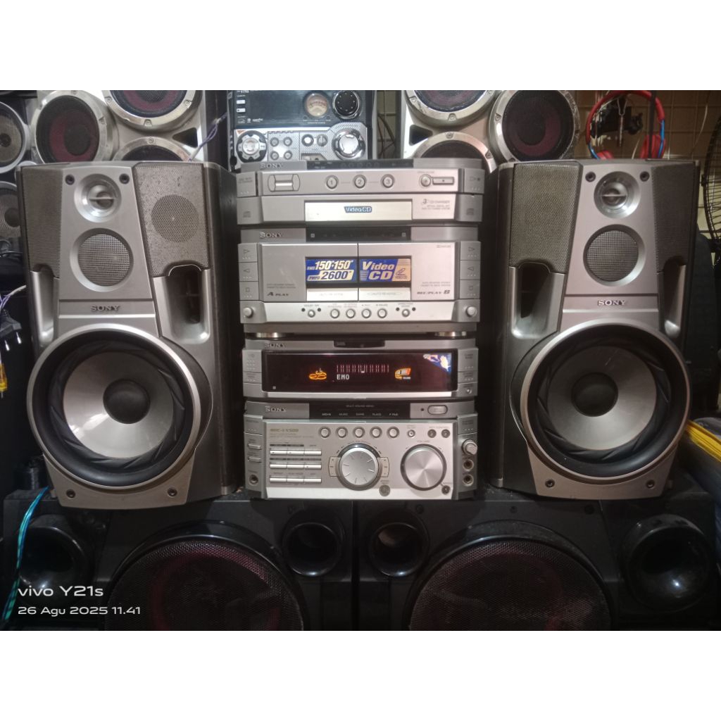 BIG COMPO SONY MHC-VX 500 SUPER BASS CLARITY CLASIC MEWAH