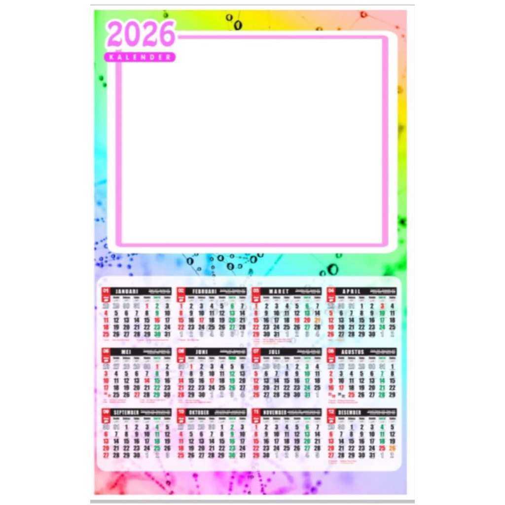 

KALENDER 2026 CUSTOM 1 FOTO