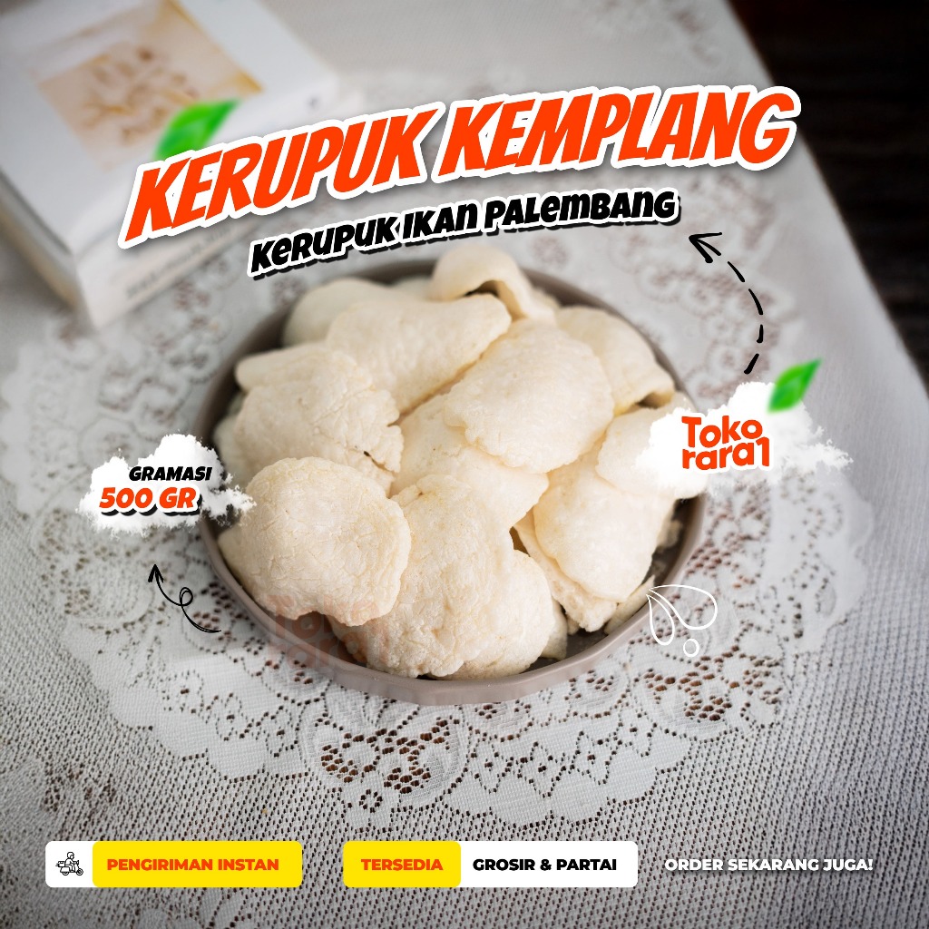 

KEMPLANG IKAN TENGGIRI KERUPUK MINI SUPER KHAS PALEMBANG 500GR