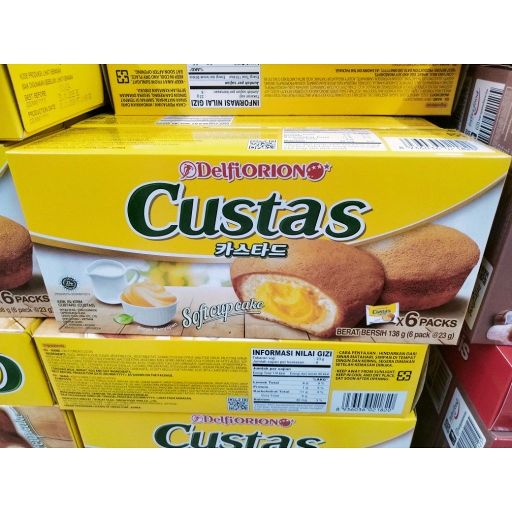 

Delfi Orion Custas soft cup cake 138gr (6pc x 23gr)