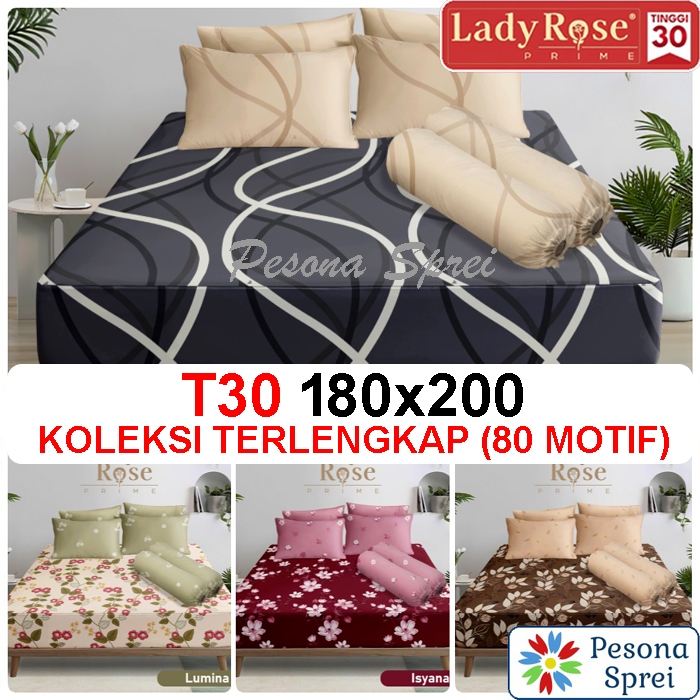 SPREI LADY ROSE PRIME 180x200 tinggi 30 / SPREI LADY ROSE KING /  LADY ROSE SPREI 180x200