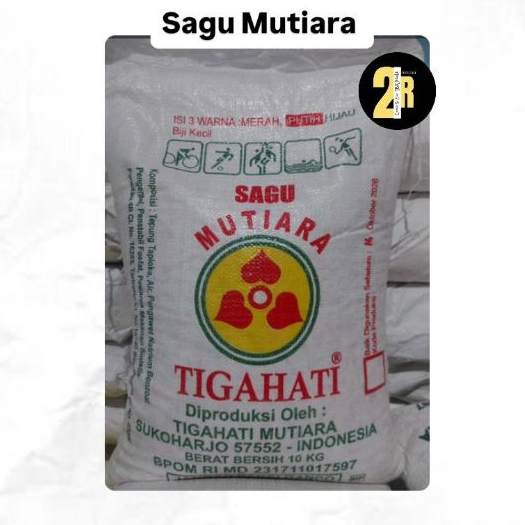 

Sagu Mutiara 10kg / Sagu Mutiara Tiga Hati 10kg Grosir