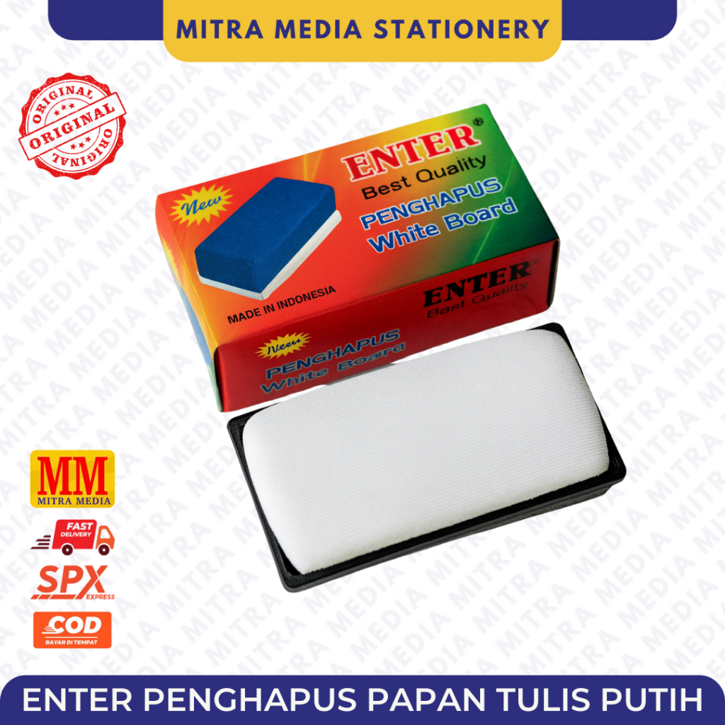 

Penghapus Papan Tulis/Whiteboard Kecil Besar MUrah Merk Enter 803 802