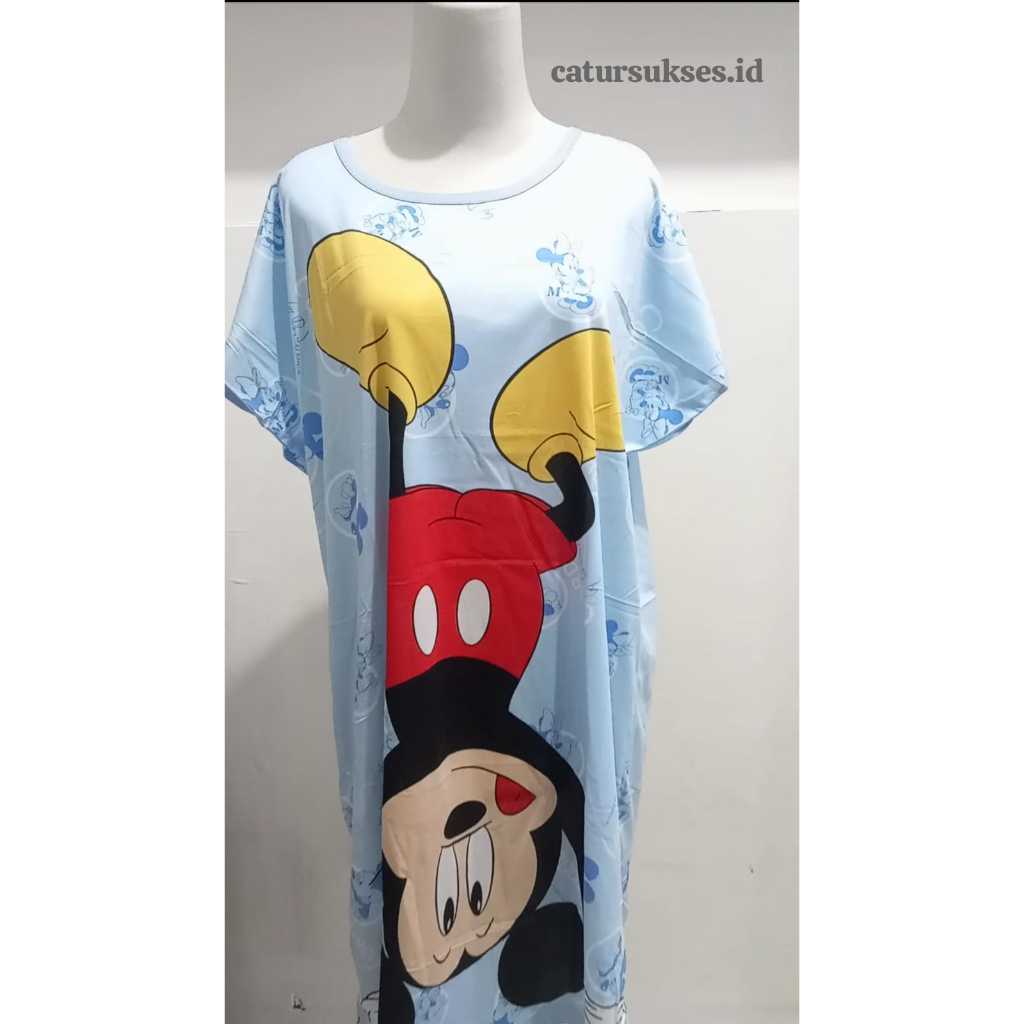 BAJU TIDUR MODEL DASTER GAMBAR MICKEY MOUSE BAHAN PREMIUM
