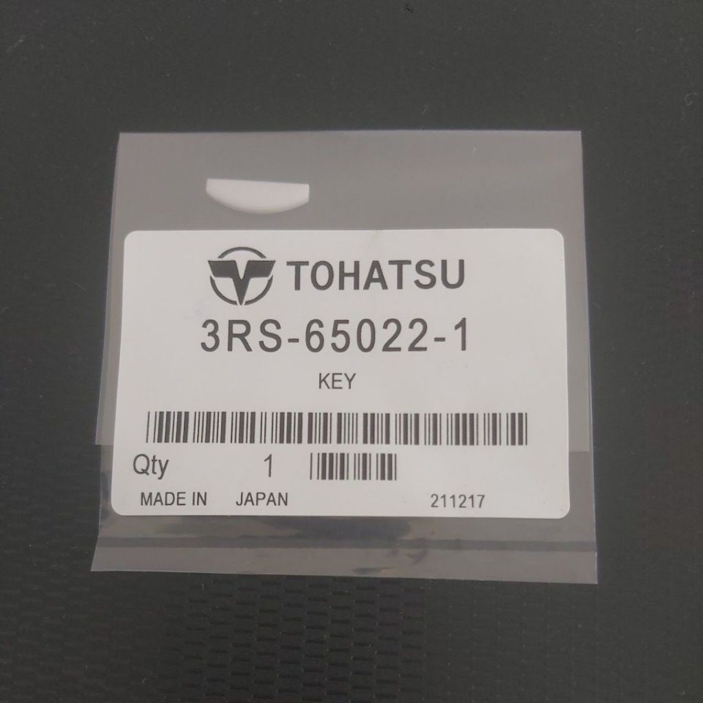 Spi Tohatsu 18pk untuk impeller. Key mesin Tohatsu 18pk. 3RS-65022-1