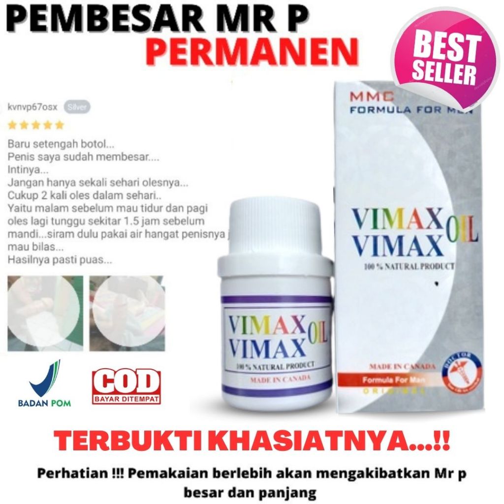 Obat Oles Pria Tahan Lama Original 100% Vimax Oil Canada Original
