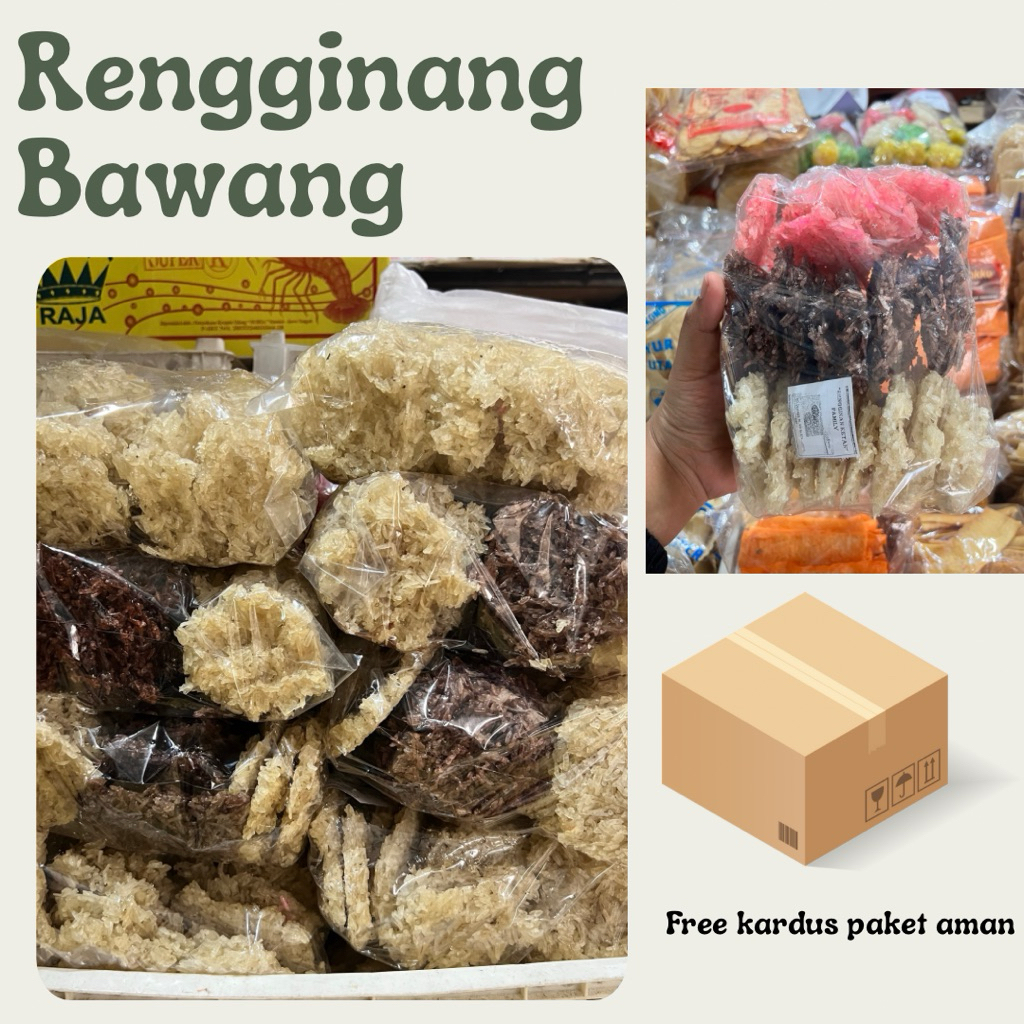 

Rengginang ketan khas temanggung rasa bawang enak gurih lezat dibuat dari beras ketan pilihan langsung digoreng tidak usah dijemur
