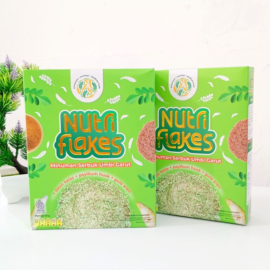 

Nutriflakes Sereal Umbi Garut~Solusi Sehat Atasi Masalah Lambung | 100% Original✨