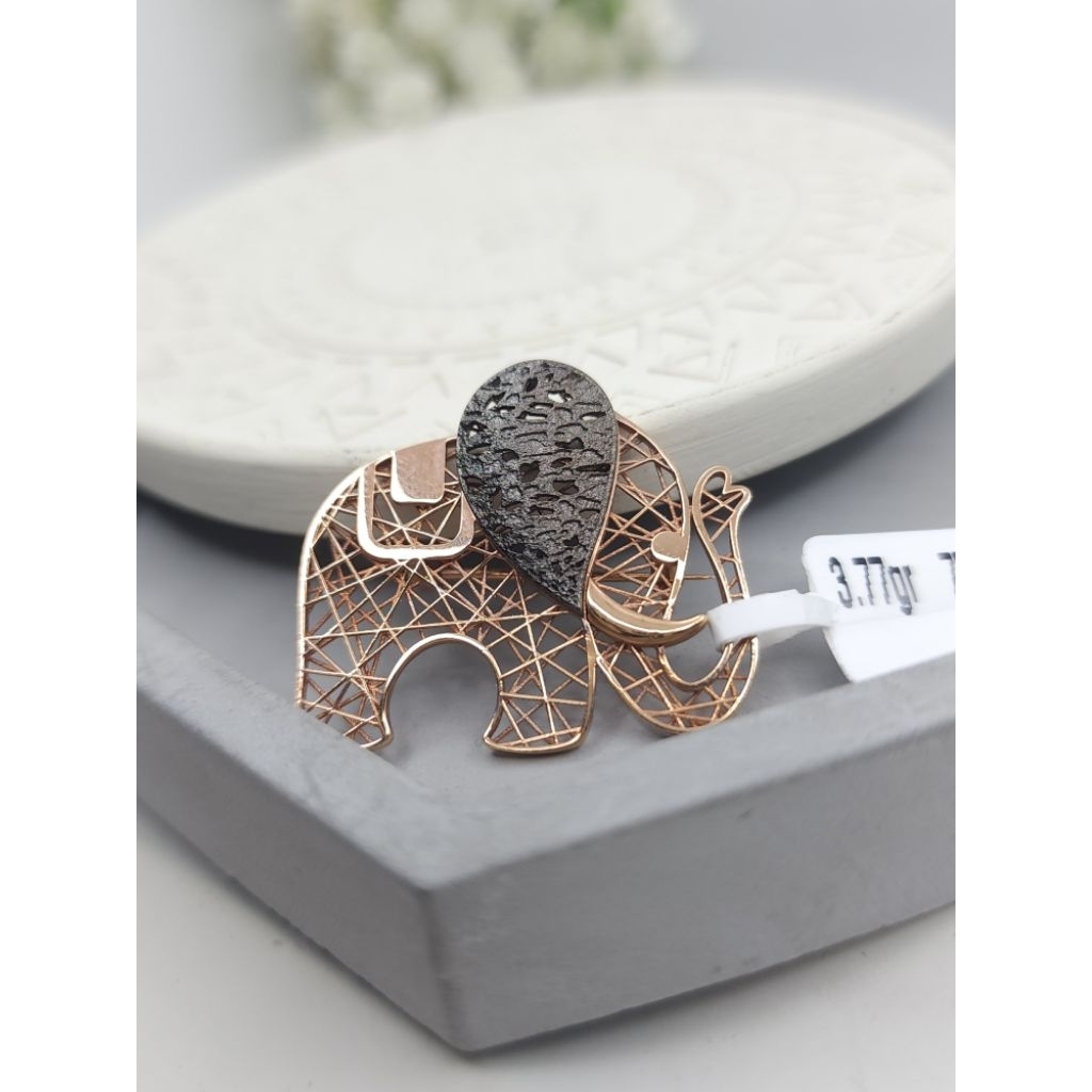 Bross Gajah Elephant Rosegold 3,77gr 75% MKBE33 - TOKO MAS PARIS CIKINI