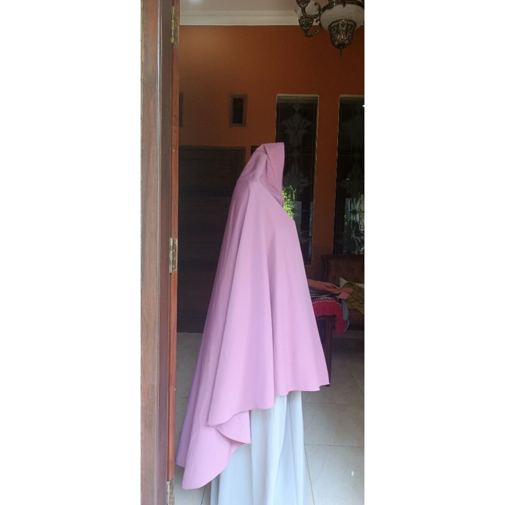khimar warna dusty ungu