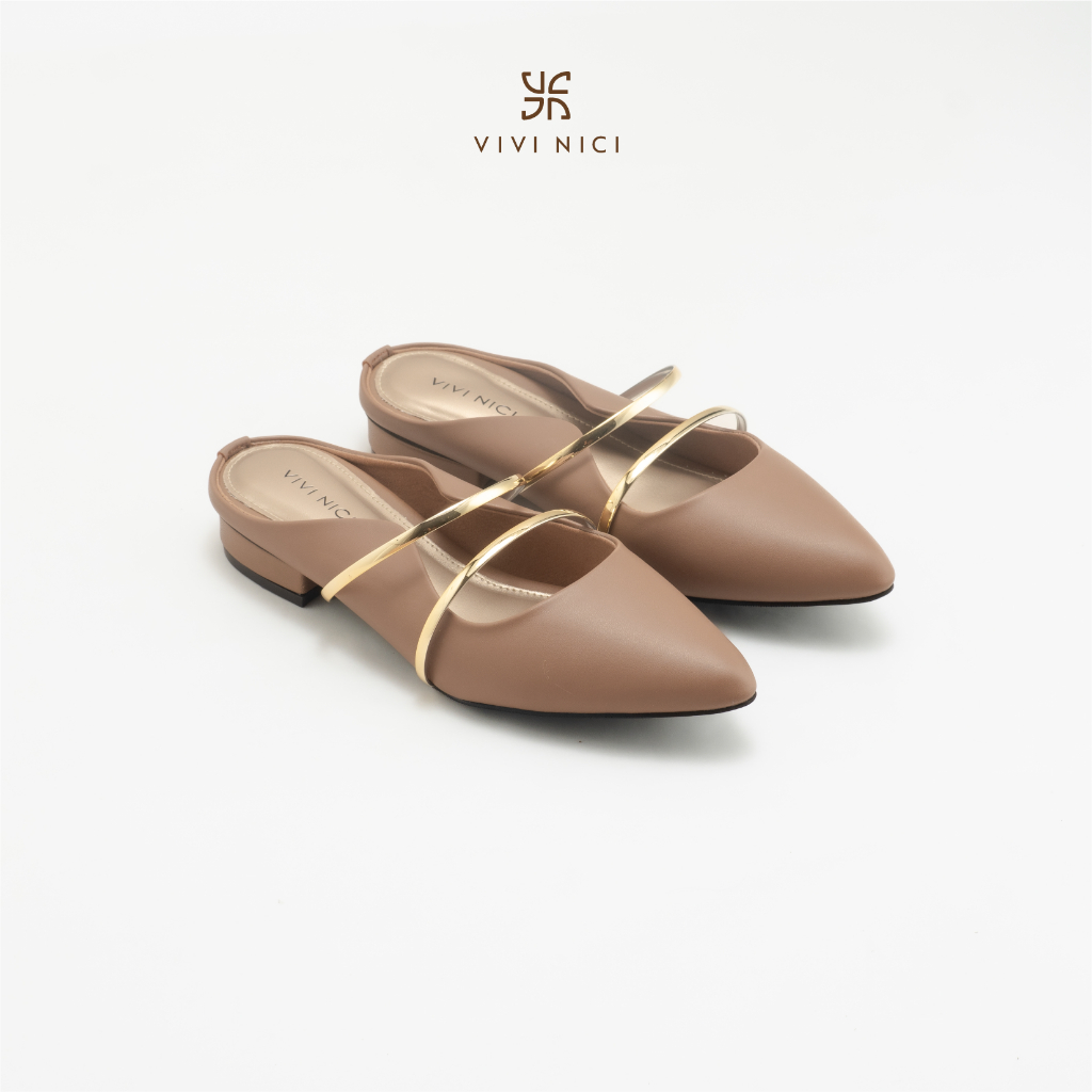 VIVI NICI - Chava Sandal Mules Wanita Hak 2 Cm