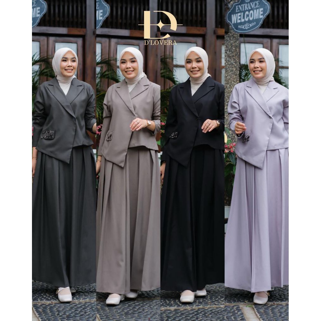 SET ROK JUMBO | SET ROK KEKINIAN | SET ROK WANITA ORI REAL PICT. TALIA SET*