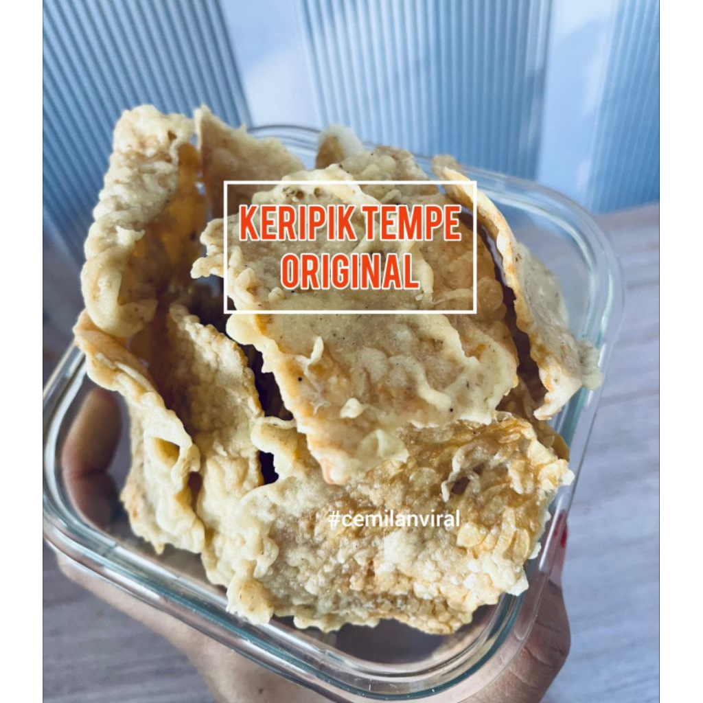 

Cemilan Viral Keripik Tempe Original Crispy Snack Camilan Tempe Goreng Tepung Food Kripik Makanan