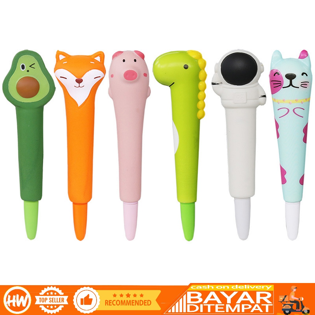 

HaiWai COD Pulpen Gel Model Squishy / Alat Tulis Ballpoint Pen Karakter Lucu Mainan Anak P16