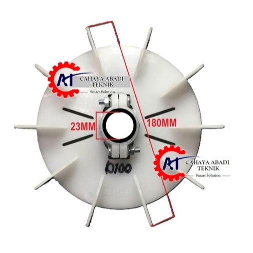 KIPAS DINAMO TECO D100 - KIPAS ELECTRO MOTOR - KIPAS MOTOR EXTERNAL FAN
