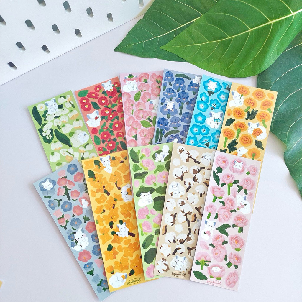 

Whimsical Garden Series || Mini Deco Journal Sticker Sheet by Snowberriez
