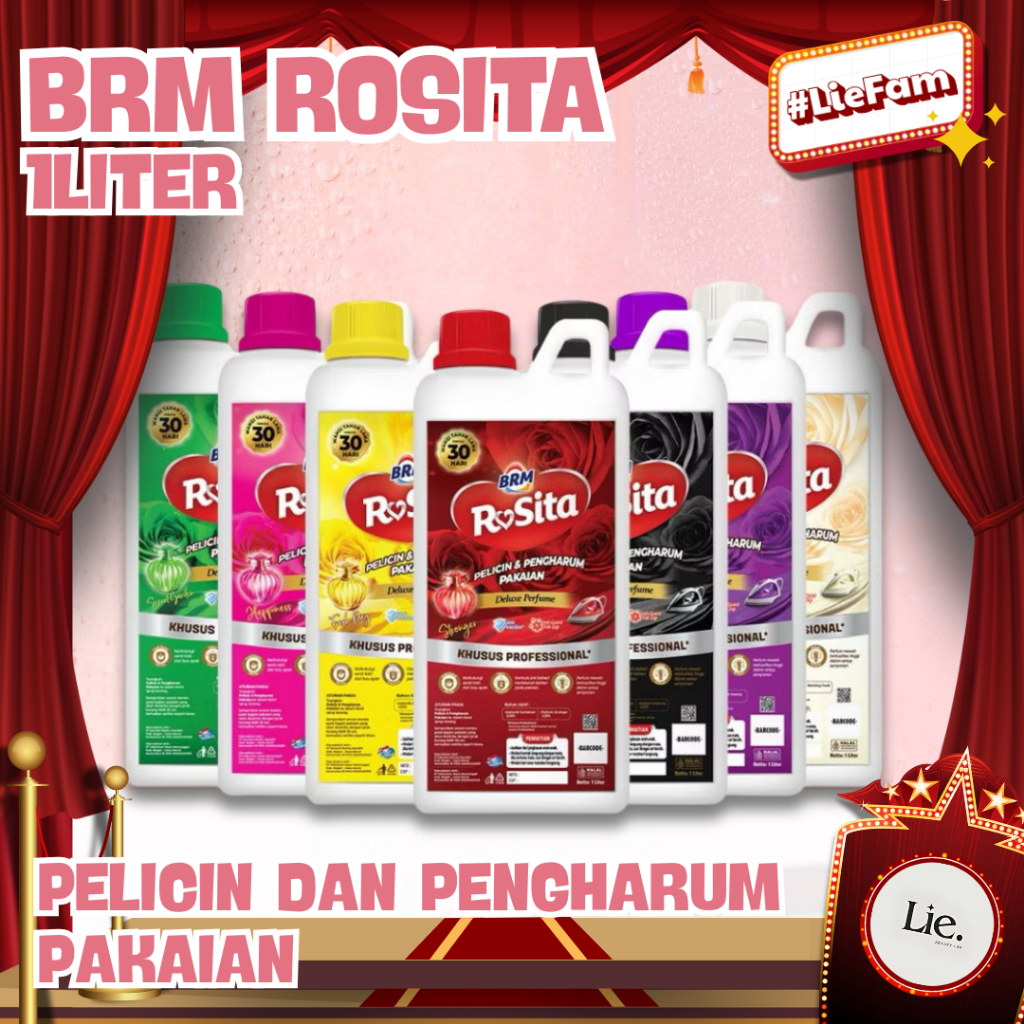 New BRM Pelicin dan Pengharum Setrika Pakaian Pewangi Laundry 1L