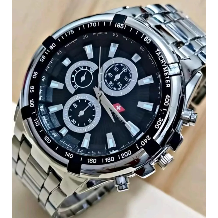 JAM TANGAN RANTAI PRIA BESAR SPORTY KEREN TERBARU