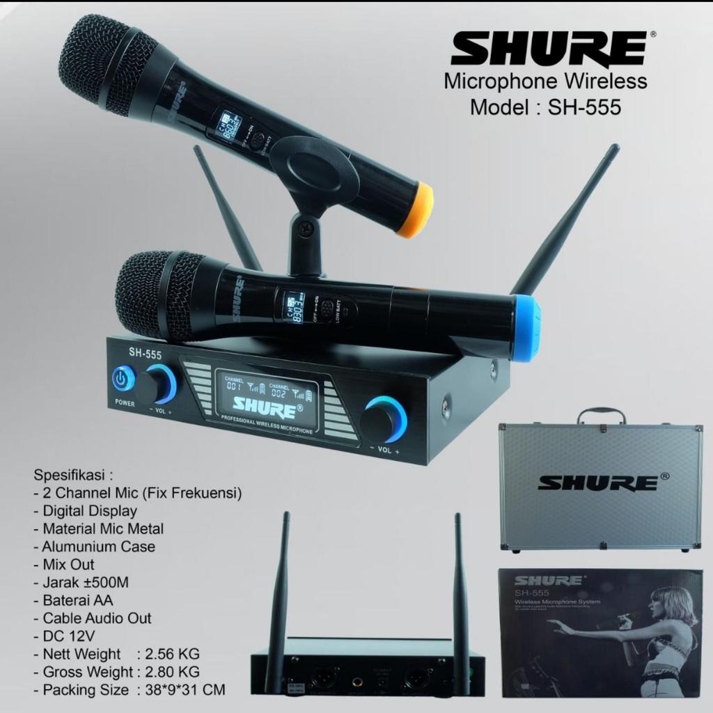 Shure SH-555 Mic Wireless SH 555