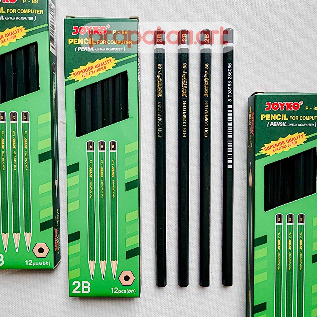 

Pensil Tulis Komputer P-88 Joyko 2B | 1 BOX ISI 12PCS | Writing Pencil | Pensil 2B