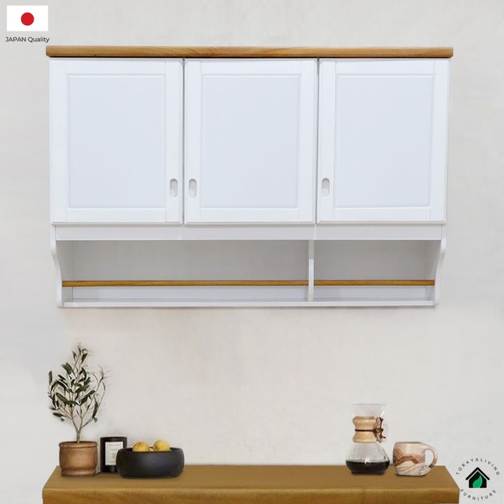 Toraya - Lumina Lemari Dapur Atas 3 Pintu Solid : Lemari Dapur/ Kitchen Cabinet/ Lemari Gantung