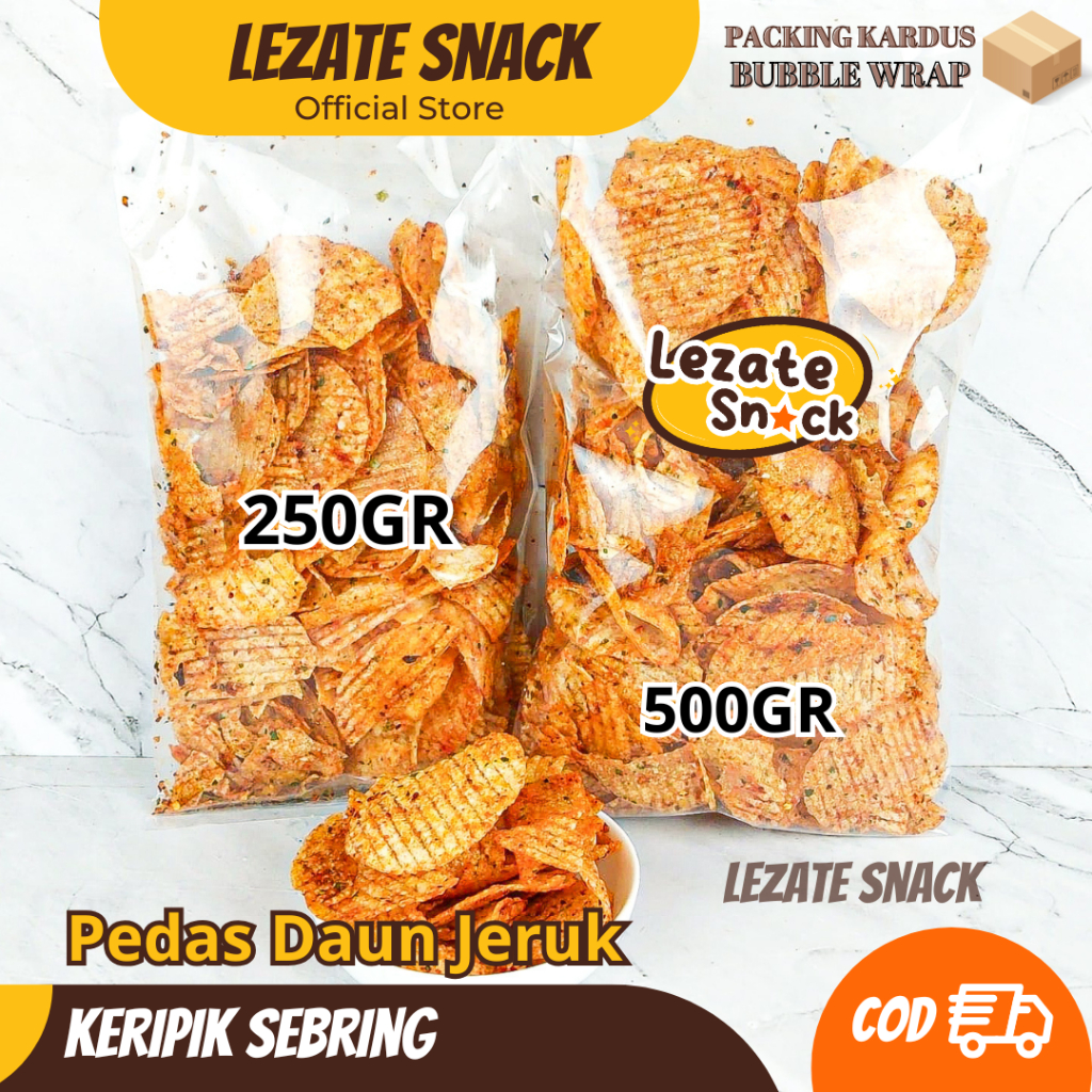

Kripca Pedas Daun Jeruk 500GR Kiloan Murah Enak Renyah / Keripik Kaca Pedes Bulat Kripik Beling Juragan Lalada
