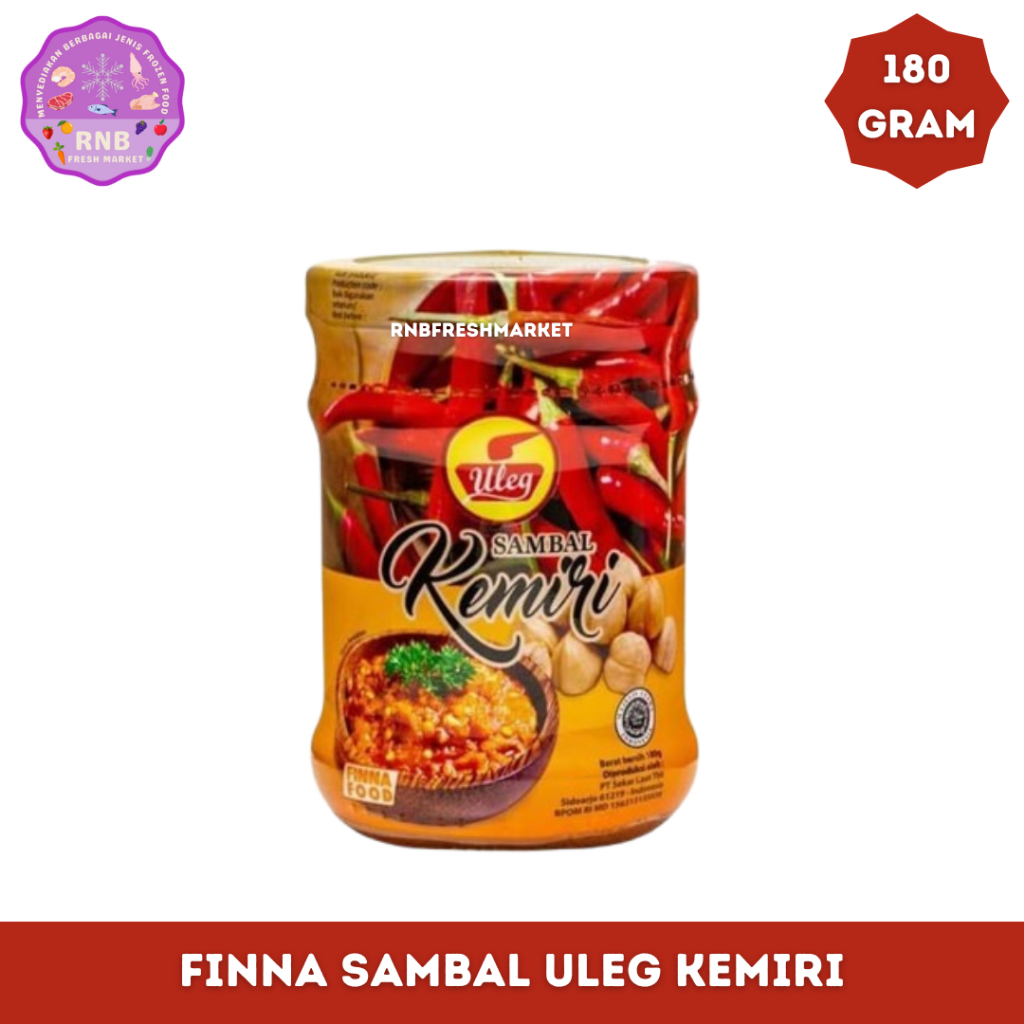 

Finna Uleg Sambal Kemiri Netto 180 Gram