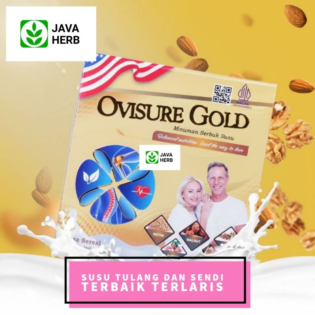 

1 BOX OVISURE GOLD Susu Tulang Dan Sendi Terbaik Terlaris Membantu Memulihkan Kerusakan Tulang