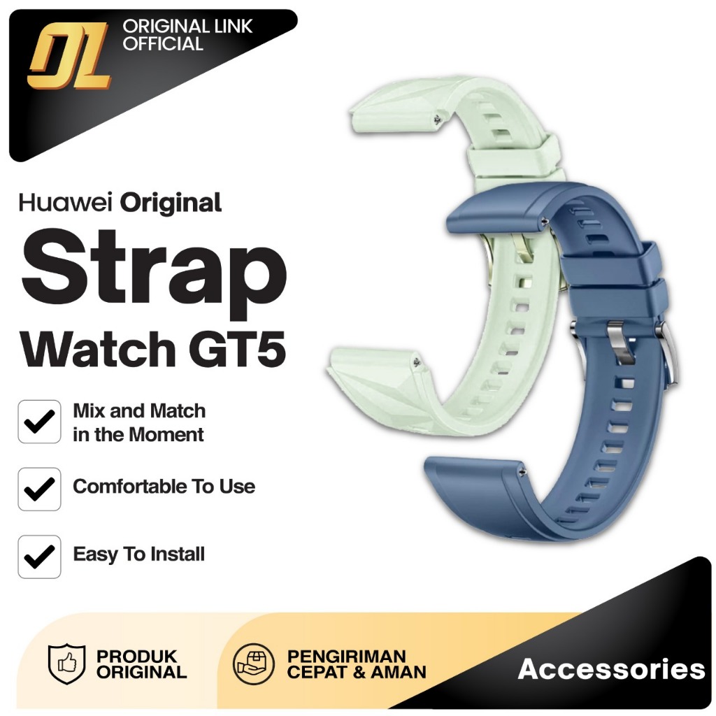 Strap Huawei GT5 Original Tali Jam Tangan 46mm 41mm