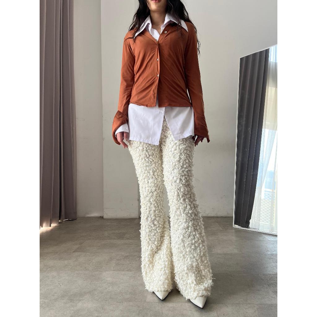 PANT BOOTCUT FLEECE WT / BOOTCUT WANITA / CELANA PANJANG WANITA