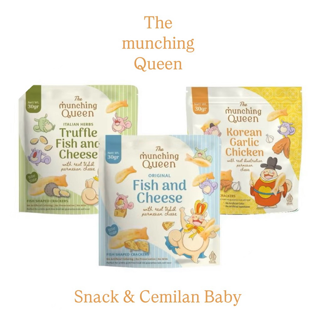 MUNCHING QUEEN FISH CHIPS POTATO CHIPS | KERIPIK IKAN SNACK MPASI | KERIPIK KENTANG KERUPUK IKAN