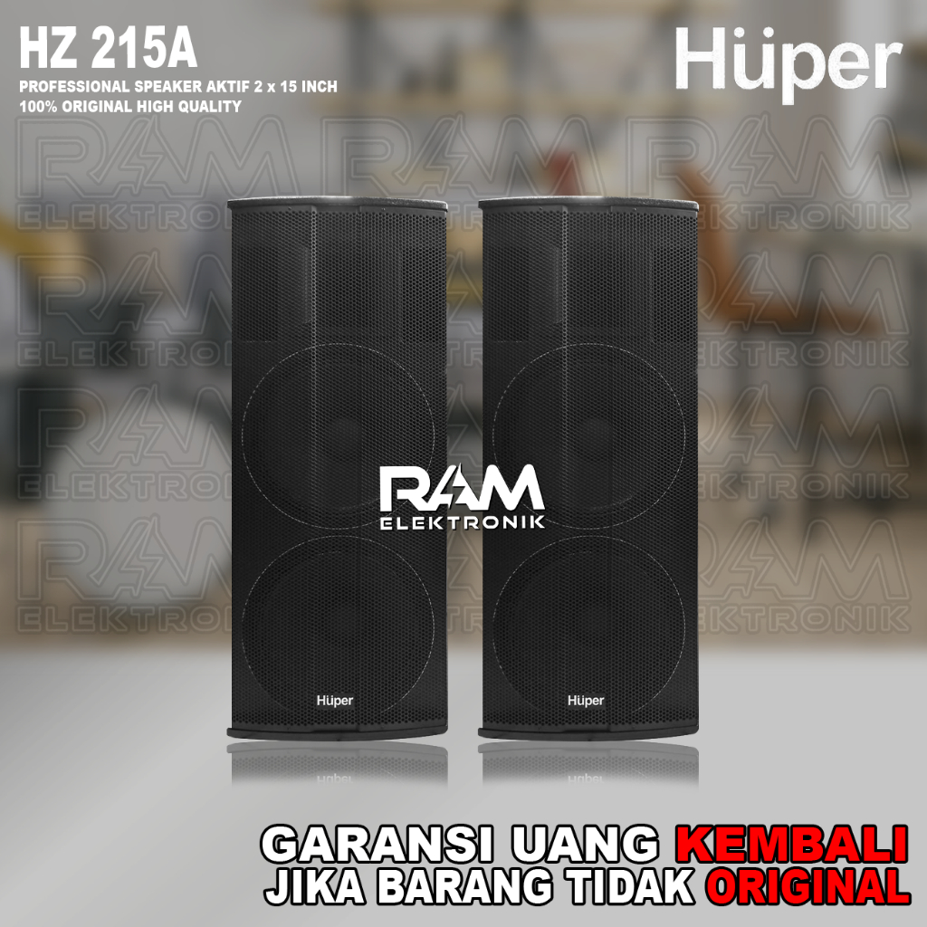 Speaker 2x15 Inch Aktif HUPER HZ 215A / HZ 215 A / HZ215A Original