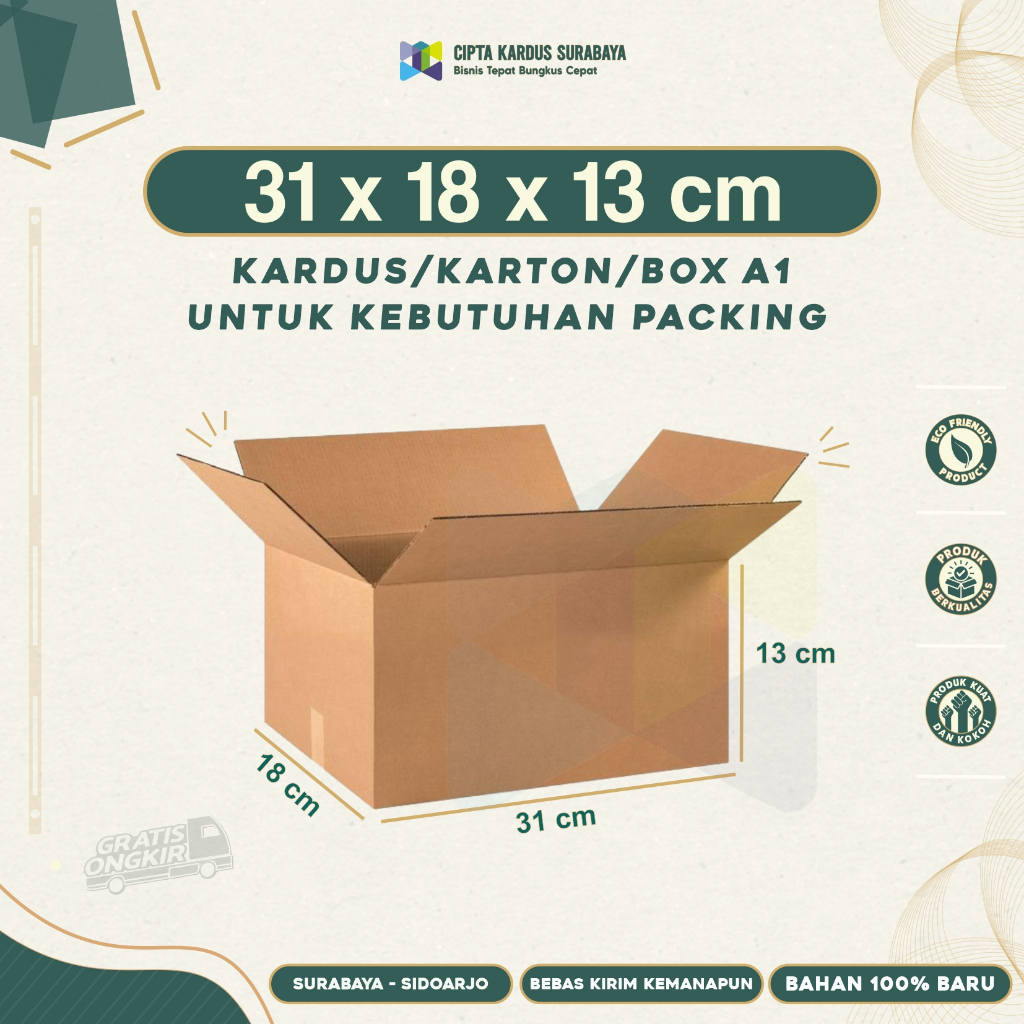 

Kardus Packing 31x18x13 | Box packing | Karton Packing