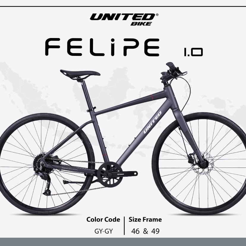 sepeda Hybrid Gravel UNITED FELIPE 1.0 alloy