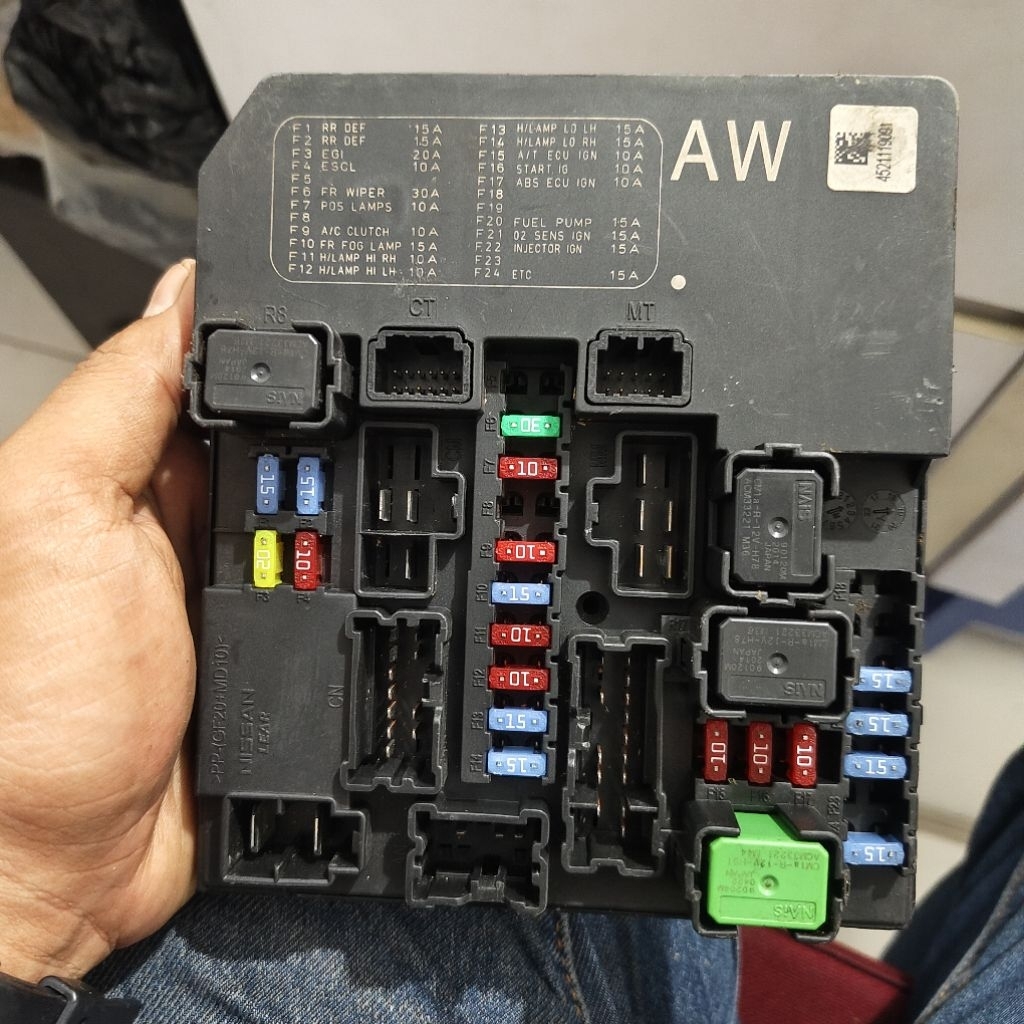 IPDM MODUL NISSAN SERENA C26 COPOTAN KODE AW