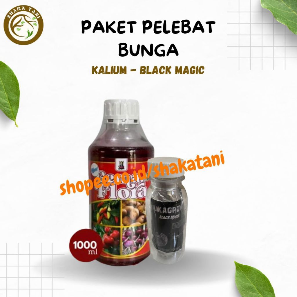 PAKET PELEBAT BUNGA DAN BUAH KALIUM GEMA FLORA BLACK MAGIC