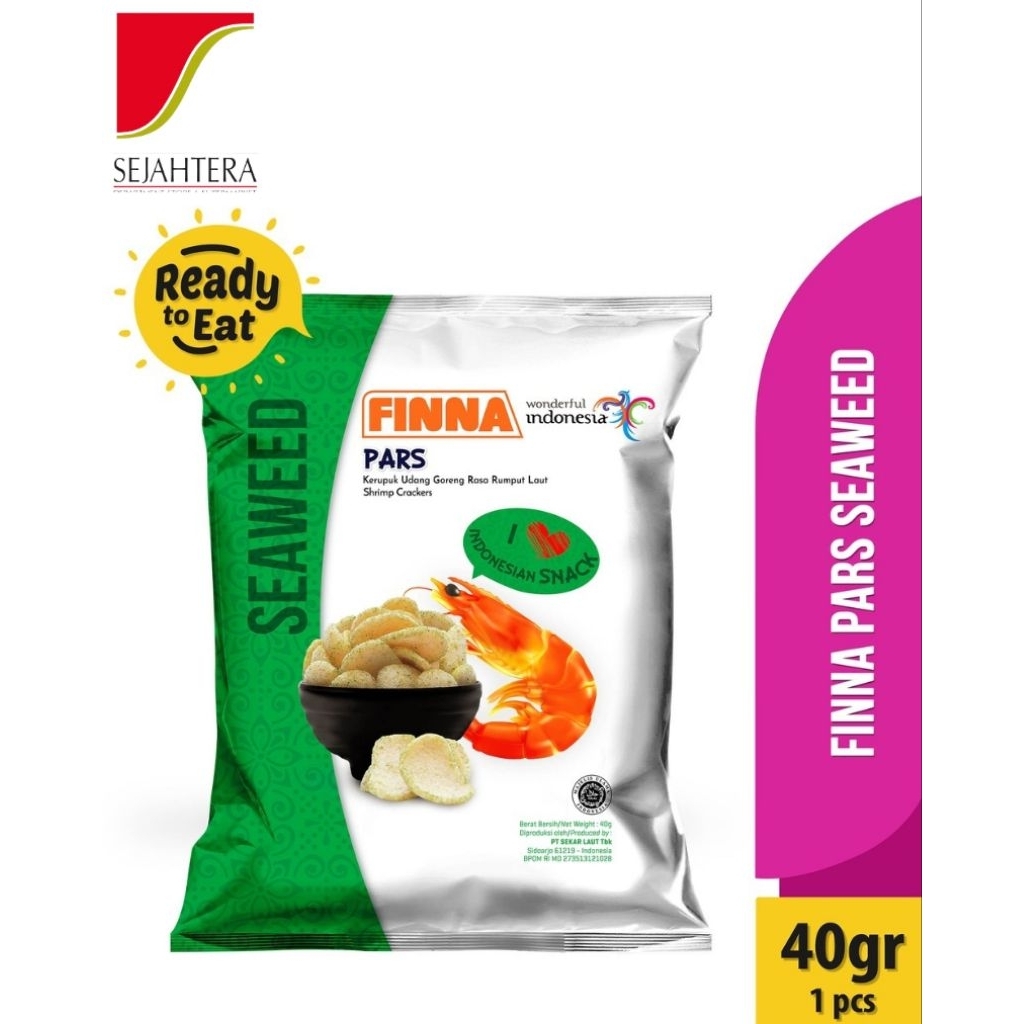 

FINNA PARS krupuk udang (seaweed,curry) 40gr