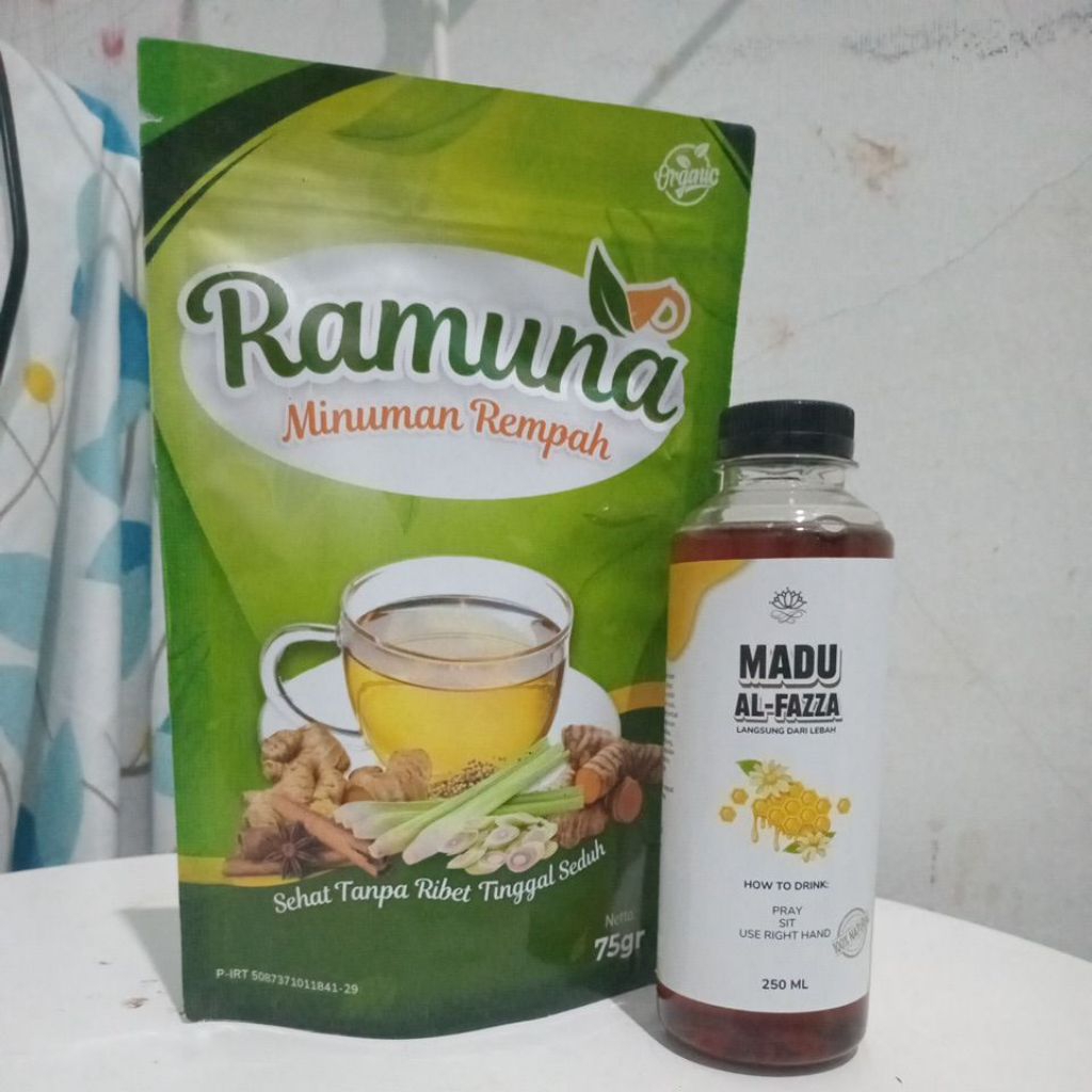 

Madu dan Minuman rempah rimpang paket hemat