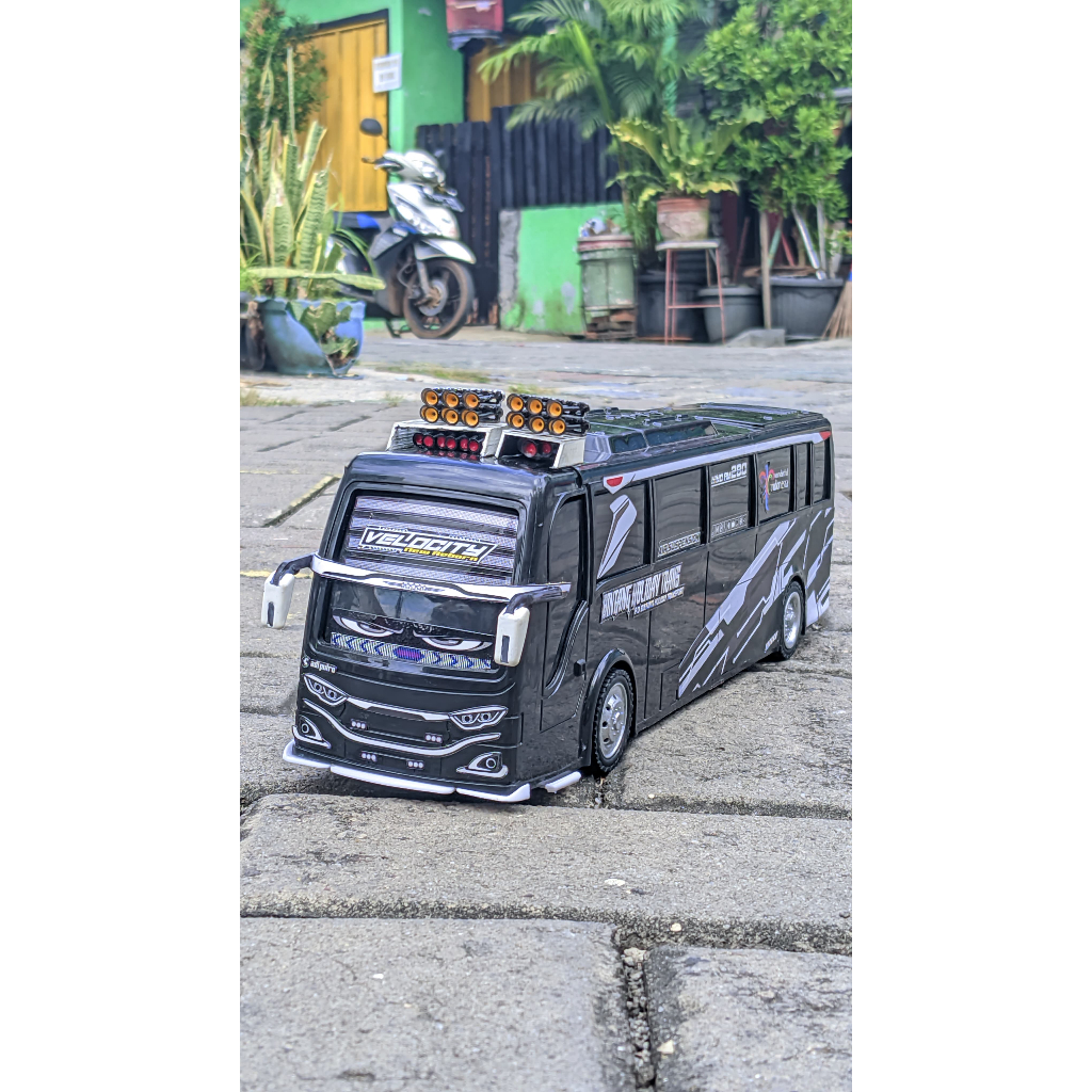 Miniatur bus RKC Mainan bus full modif