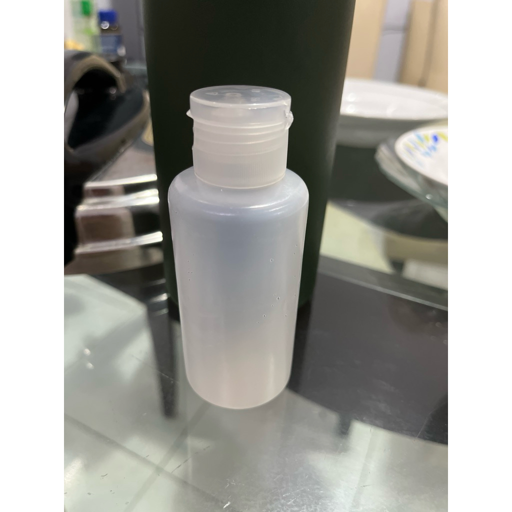 botol HDPE 100ml fliptop obat serum hand santizer