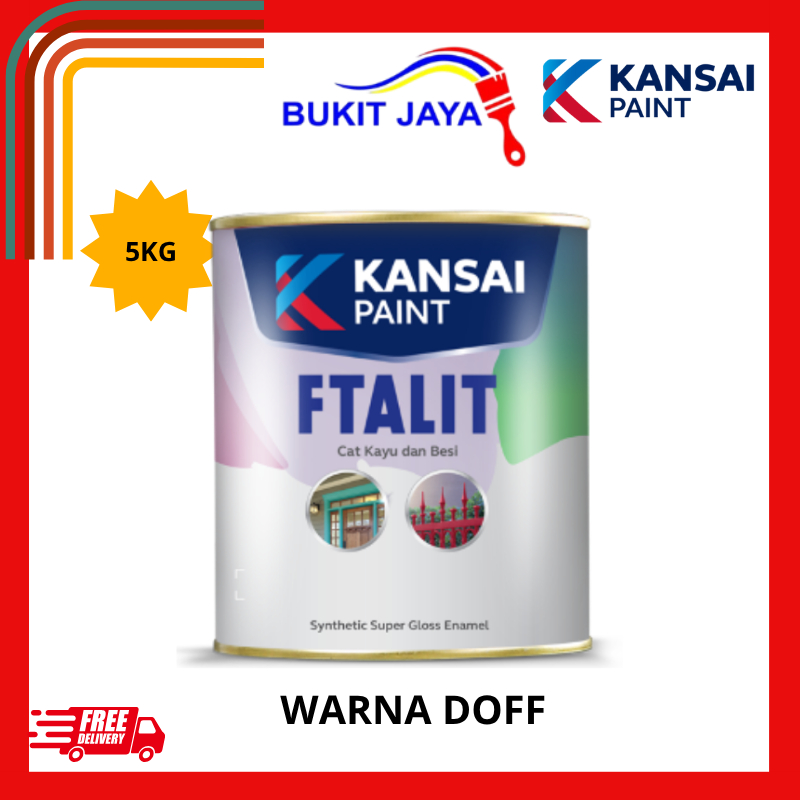 CAT MINYAK KAYU FTALIT 5KG HITAM PUTIH