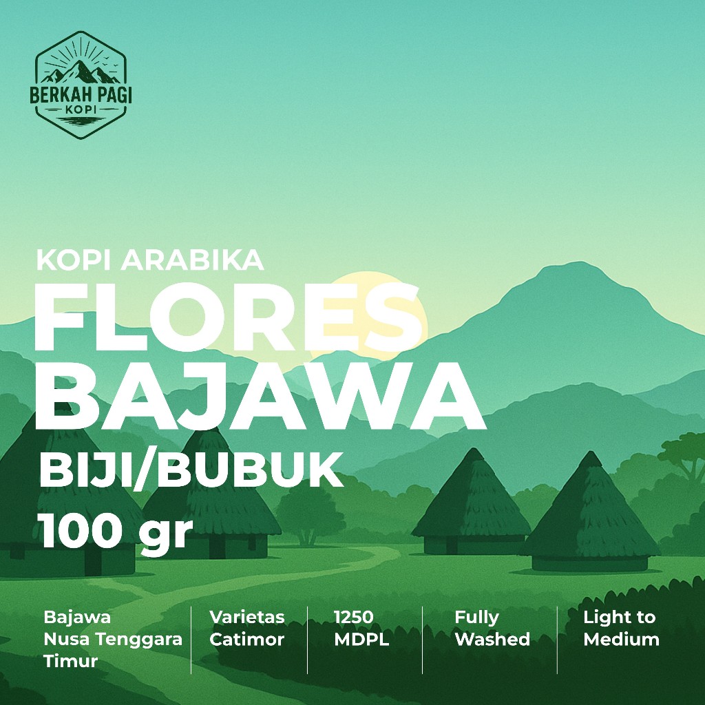 

Biji Kopi Bubuk / Single Origin Coffee Arabika Flores Bajawa 100 gr