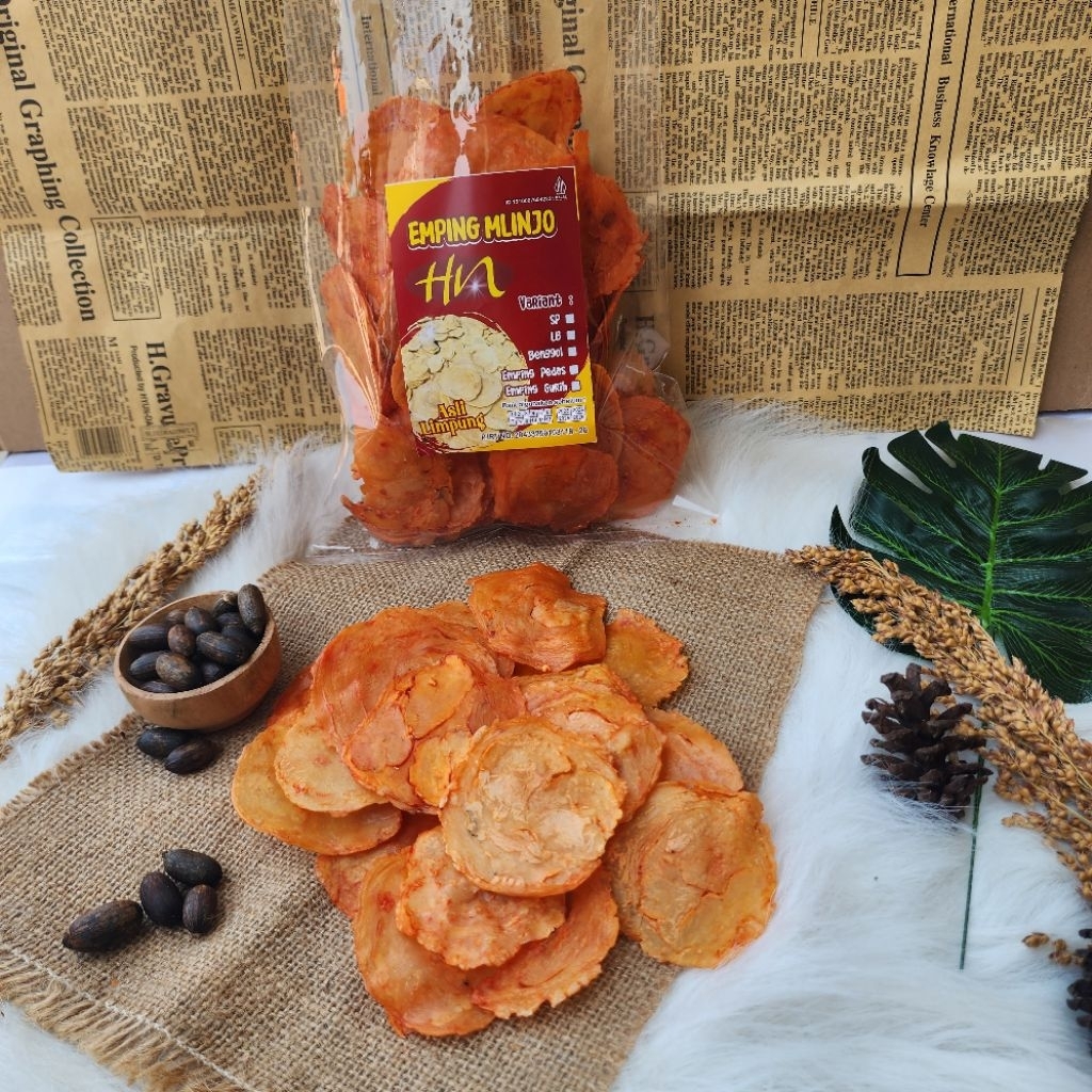 

Emping LB bumbu pedas manis kemasan 1kg