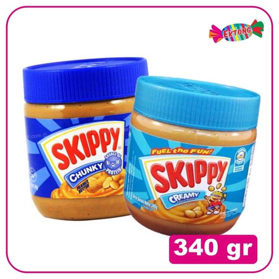 

[oddsolshop] pekanbaru/2 Rasa Chunky & Creamy Selai Roti 340G Skippy Fuel The Fun Bread Spread
