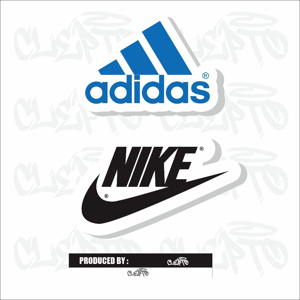 

STIKER BRAND - BUNDLING 2 ADIDAS, NIKE