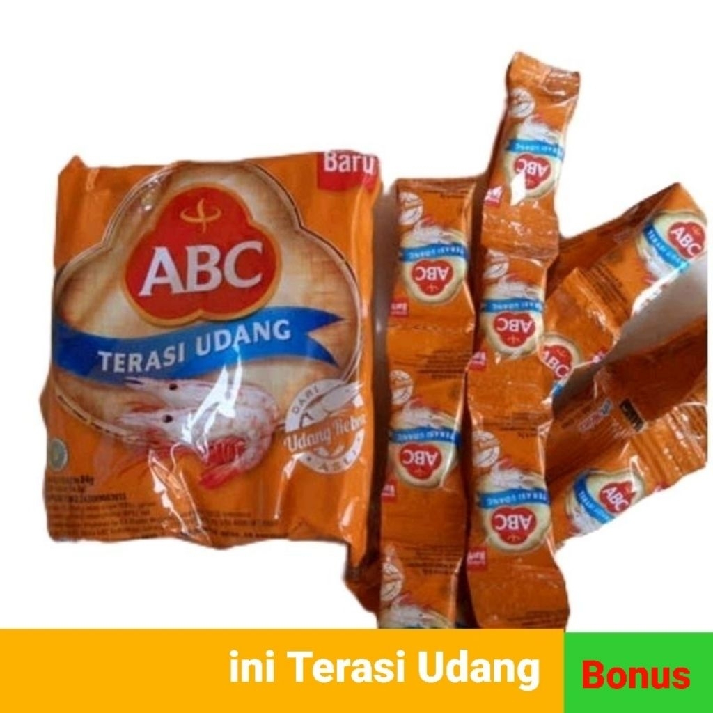 

Satu renceng Terasi Udang Isi 20 Sachet @3,8g ABC terasi udang