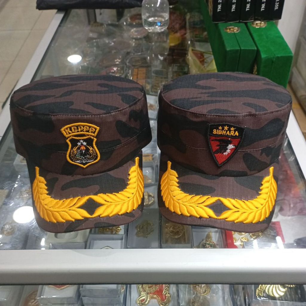 topi komando kbpp polri ketua / topi loreng kbpppolri exclusive