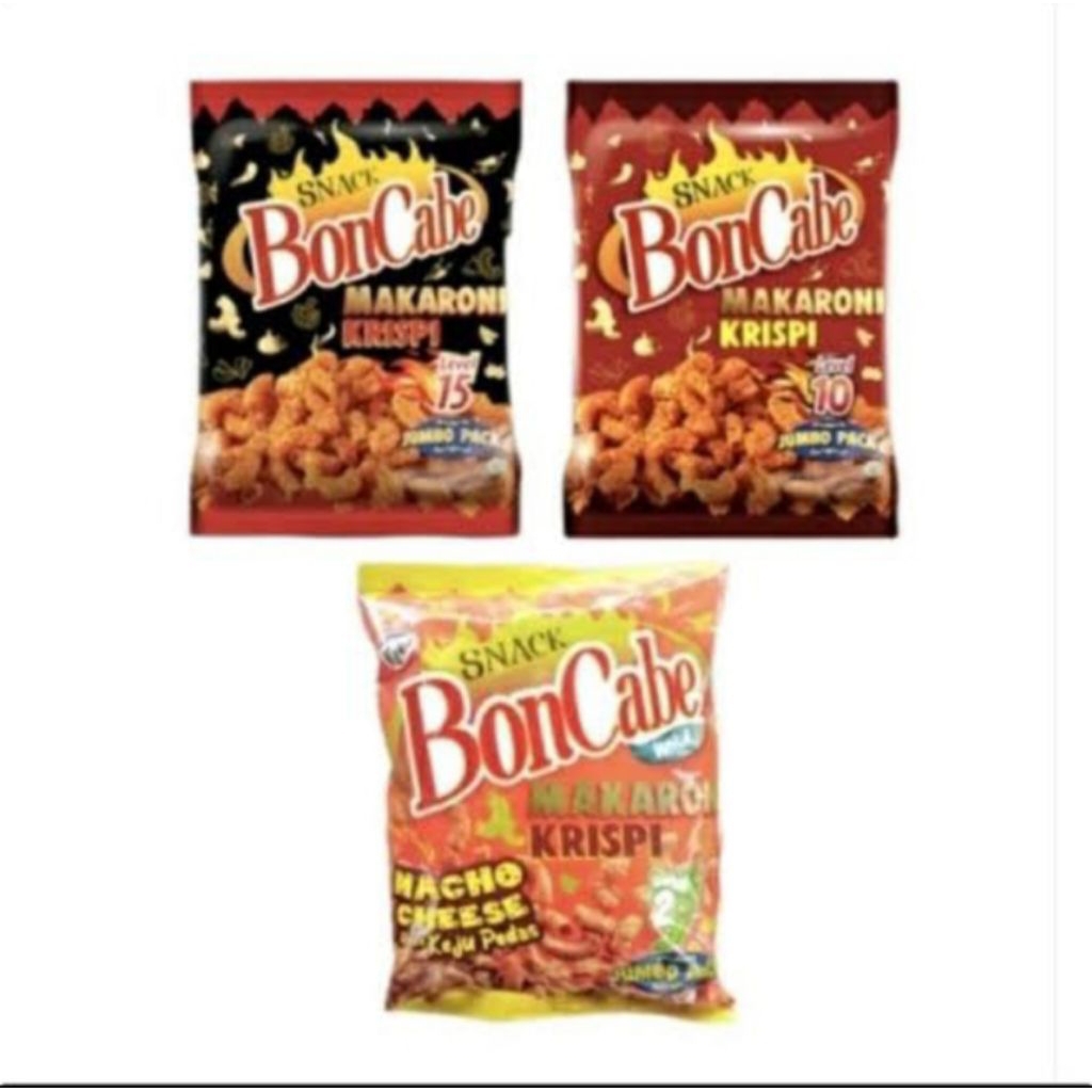 

BON CABE MAKARONI 27GR (ISI 10 PCS)