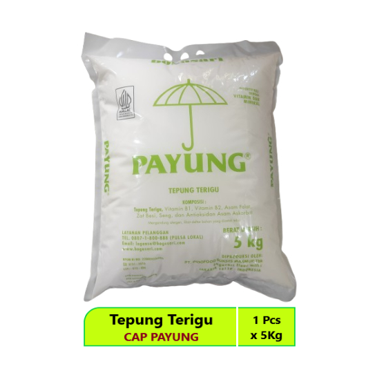 

Tepung Terigu Cap Payung 5Kg
