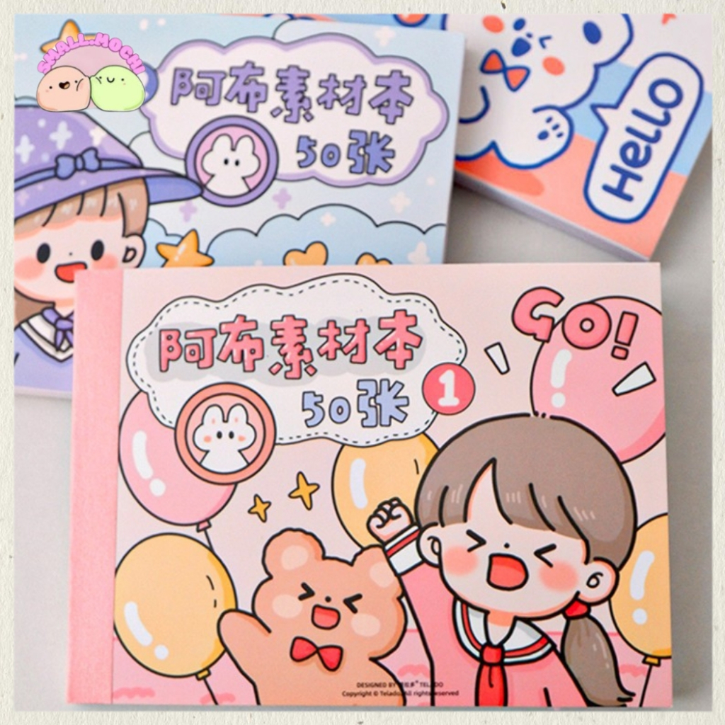 

1 Pcs Buku Stiker Isi 50 Lembar Motif Cartoon Decor Notebook Laptop Case Hp Botol Best Seller TLD44